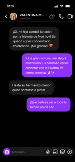 Testimonio por mensaje de Noé